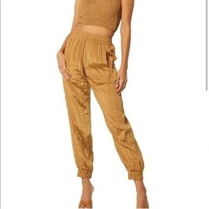 MISA Los Angeles XS Bronze Nylon Blend Jogger Pants